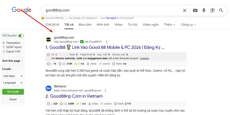 Vào chorme và search từ khóa concegame.cl